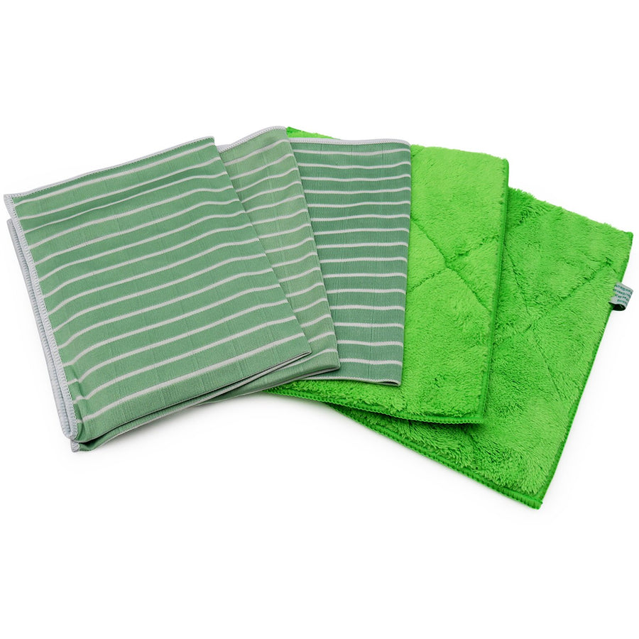 Bambustücher, grün, 5er-Set
