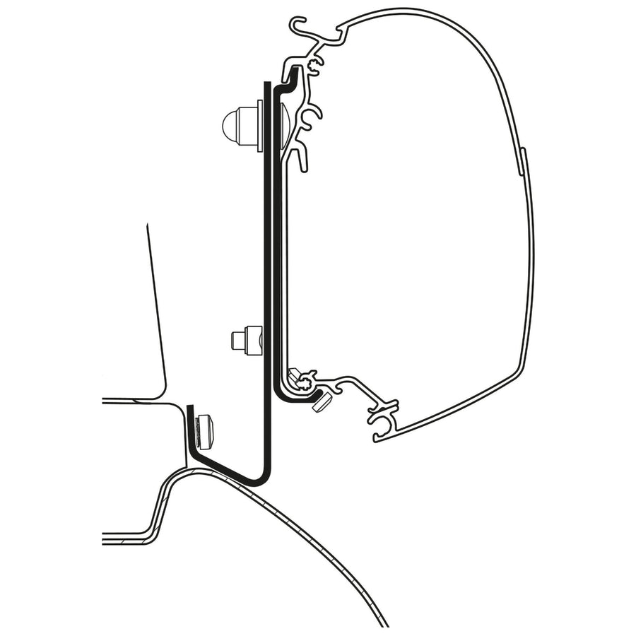 Adapter für MB Sprinter ab Bj. 2006/04 mit ELAN Aufstelldach zu TO Serie 5