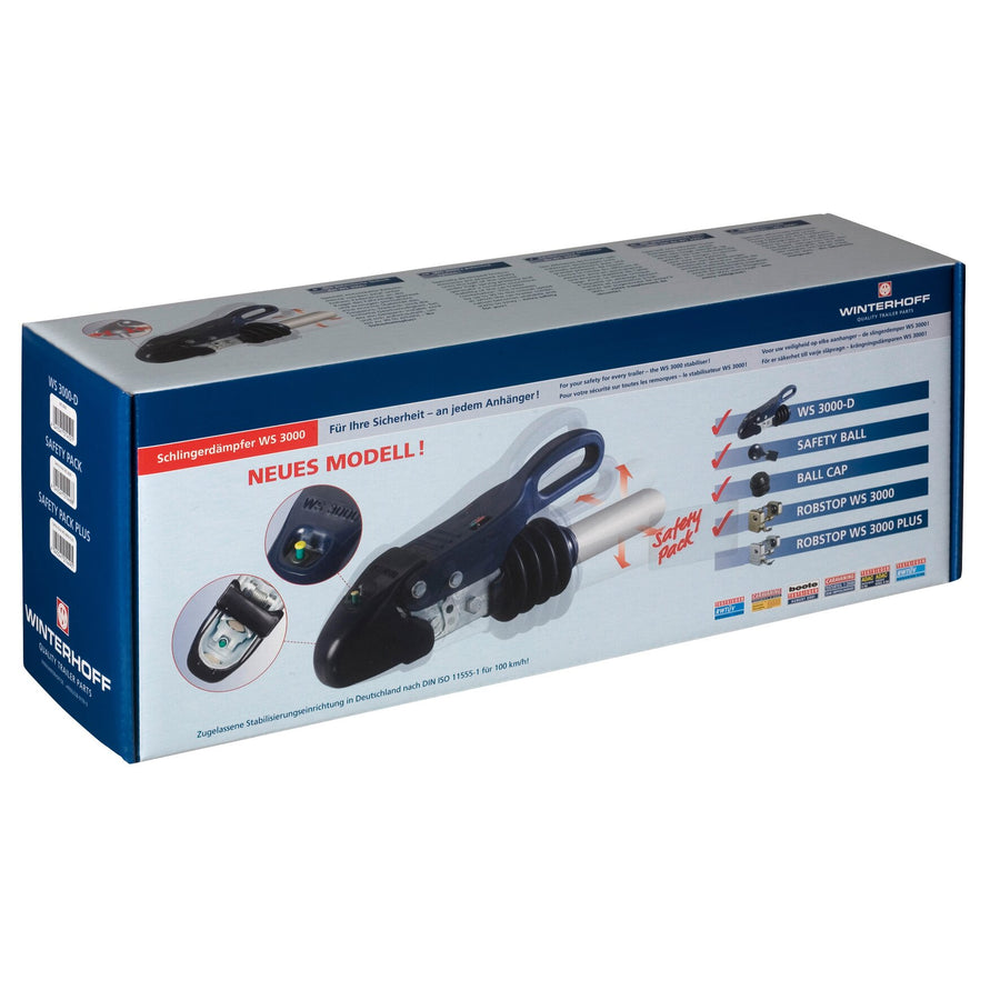 Kugelkupplung Safety Pack WS 3000 mit Schlingerdämpfung und Robstop