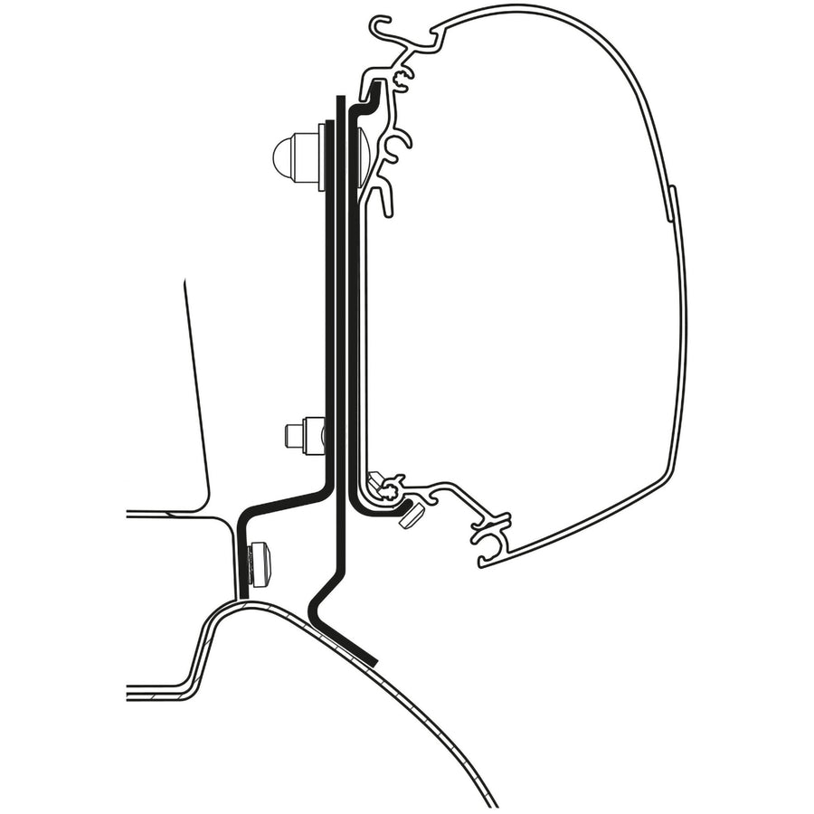 Adapter für MB Sprinter ab Bj. 2006/04 mit ELAN Aufstelldach zu TO Serie 5
