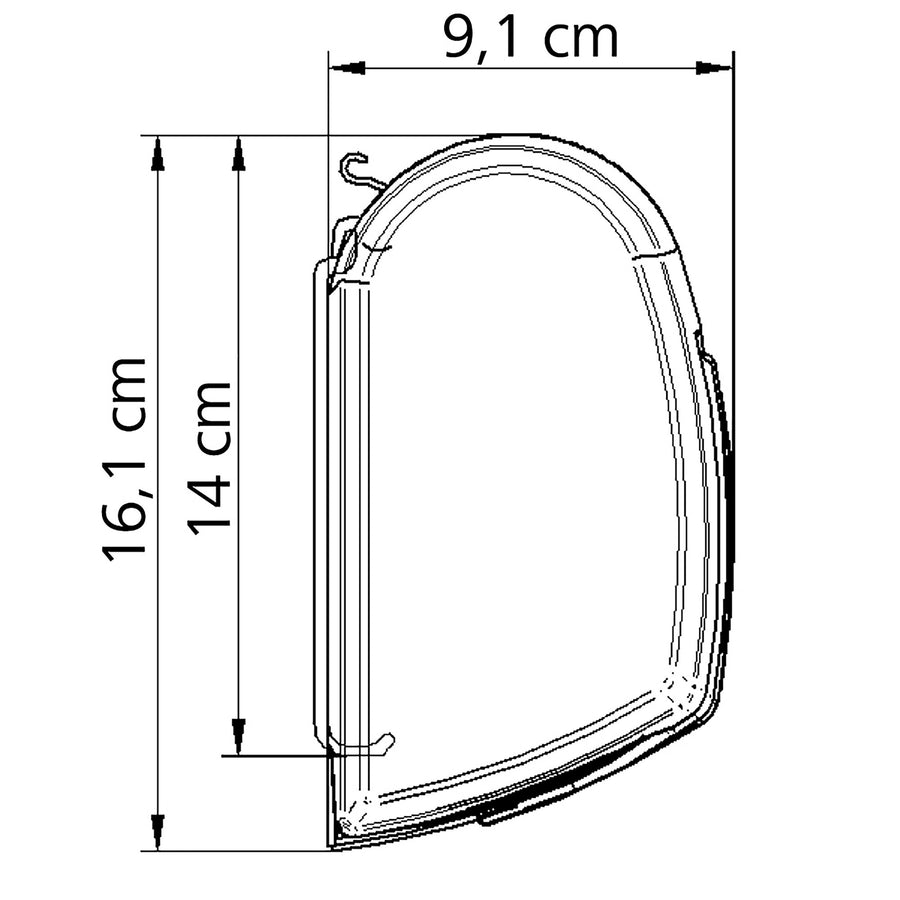 Markise Thule Omnistor 5200, anthrazit, 2,60 m, Mystic Grau