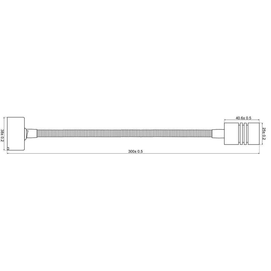 Aufbauleuchte Schwanenhals LED1x2SSH22S