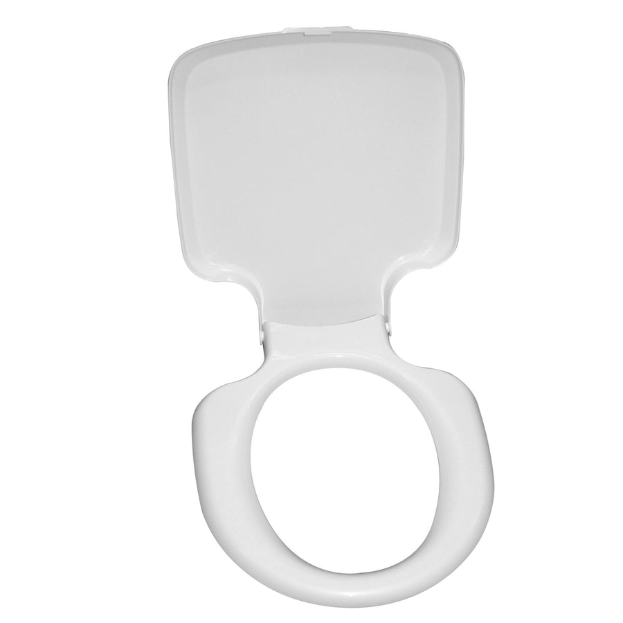 Toilettensitz mit Deckel, signalweiß