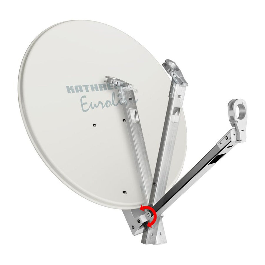 Sat-Spiegel KEA 650 mit klappbarem LNB-Arm, graphitgrau