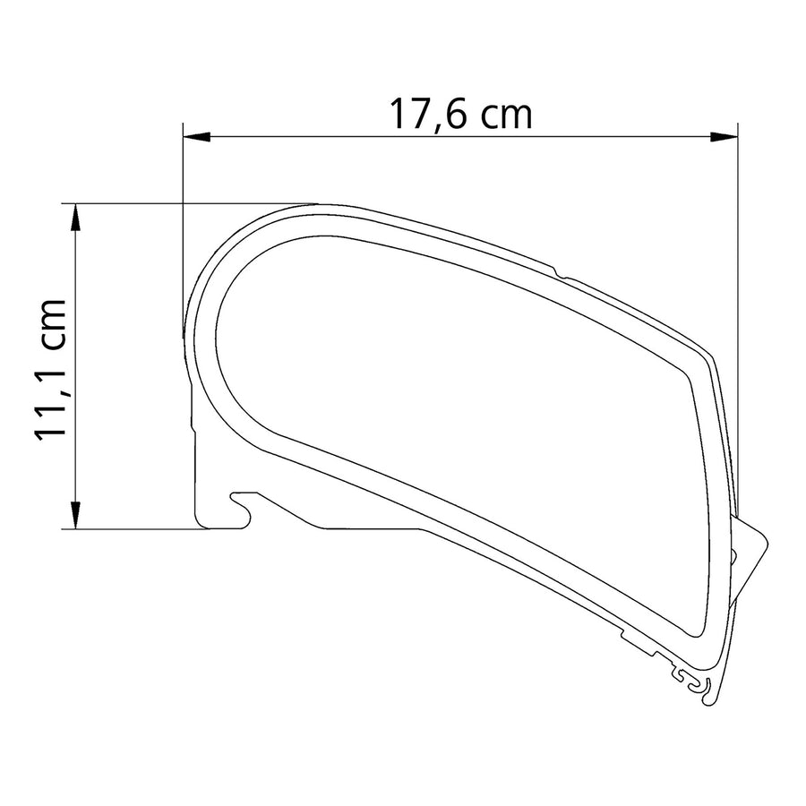Markise Thule Omnistor 9200, eloxiert, 5,50 m, Mystic Grau