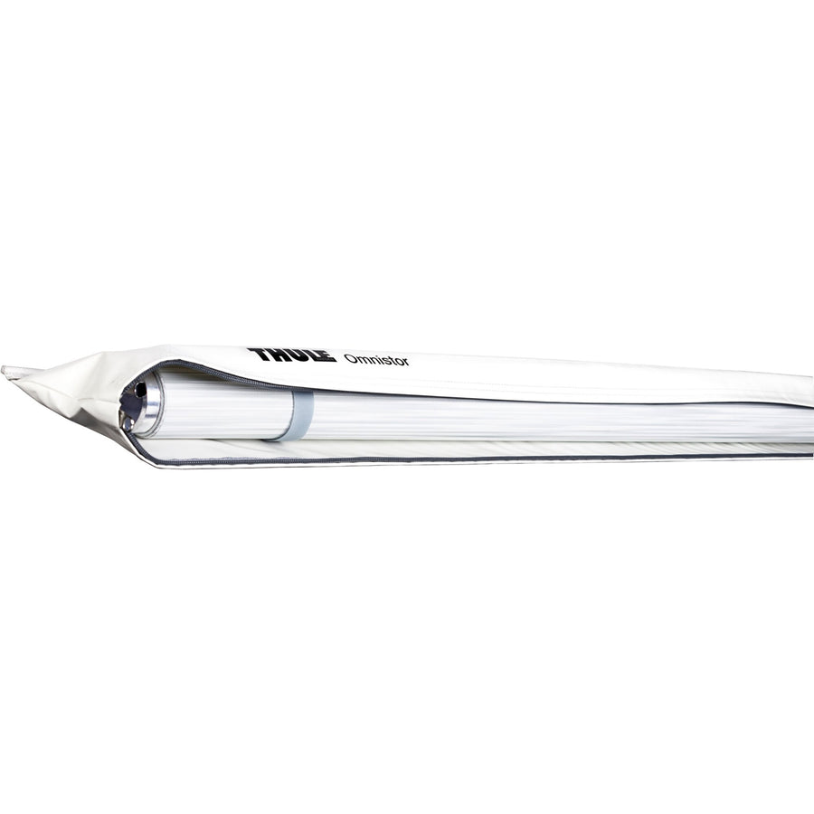 Markise Thule Omnistor 1200, 3,5 x 2,5 m, Tasche weiß, Mystic-Grau