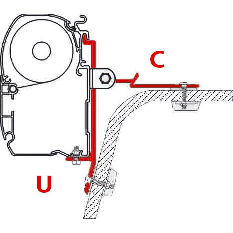 Markisenadapter U-Adapter