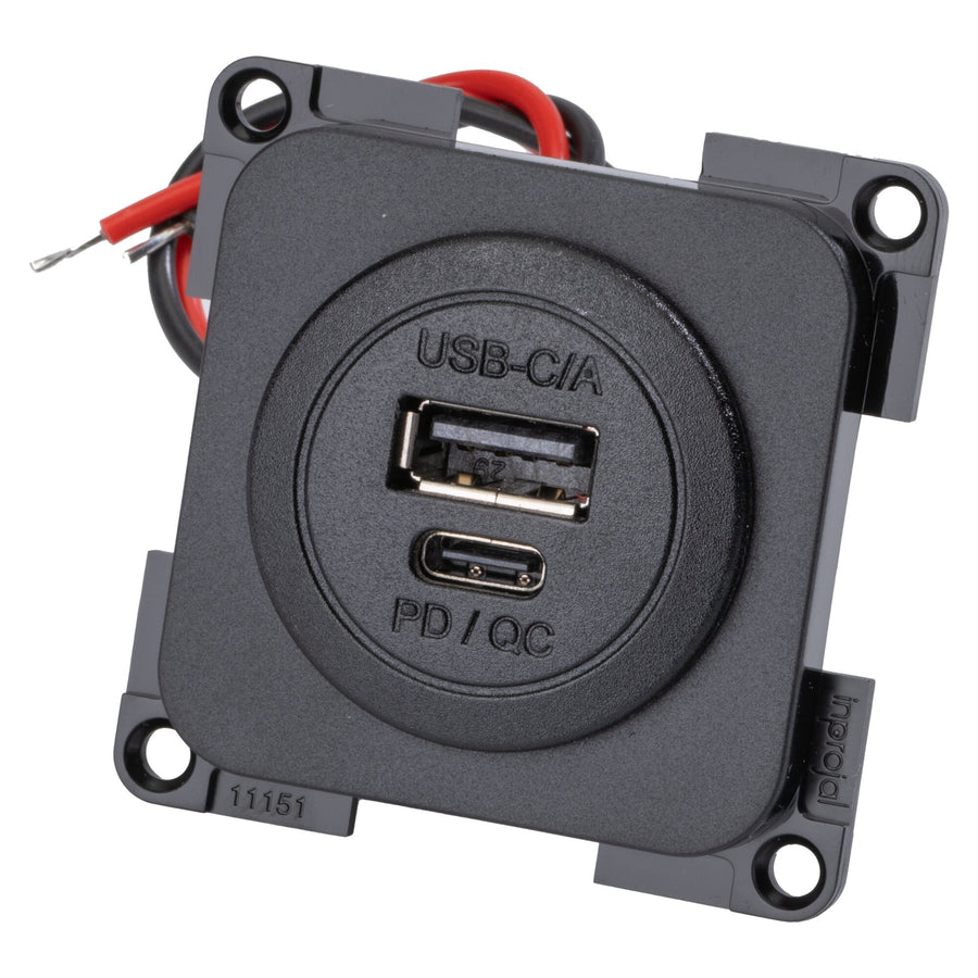 Einbau-USB-C/-A Doppelsteckdose inprojal System