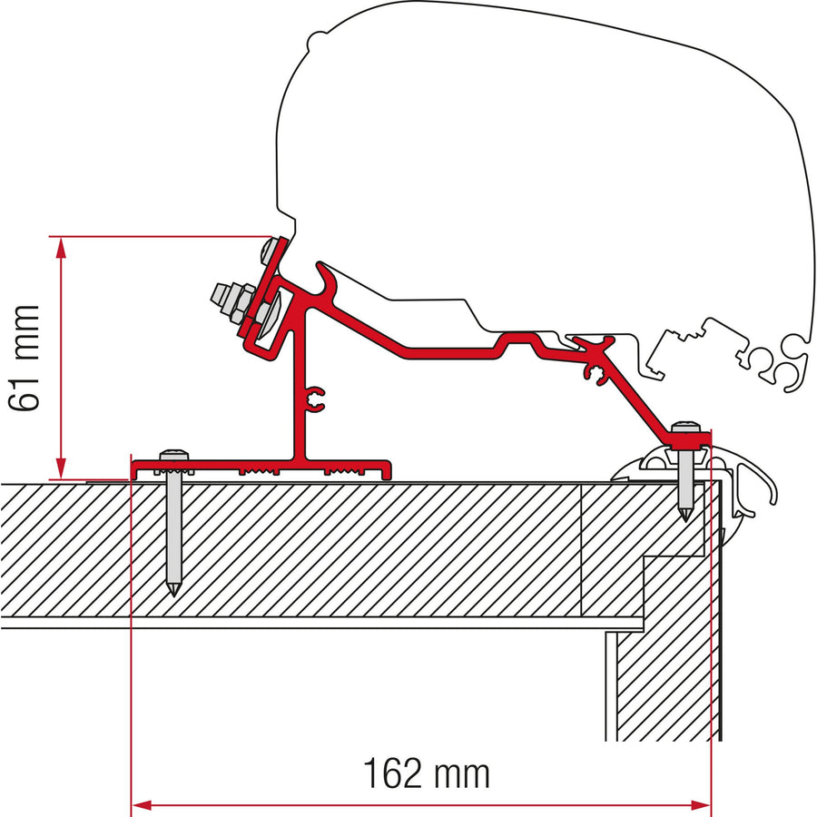 Markisenadapter Caravan Roof, 425 cm