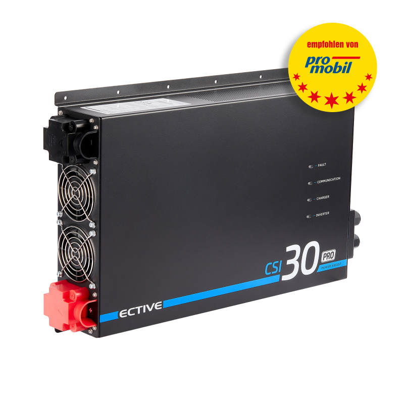 ECTIVE CSI 30 PA PRO 3000W/12V Sinus-Wechselrichter mit Netzvorrangschaltung und 125 A / 1500 W Ladegerät