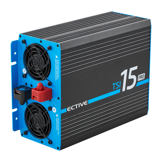 ECTIVE TSI 15 PRO 1500W/12V Gen. 2 Sinus-Wechselrichter mit Netzvorrangschaltung