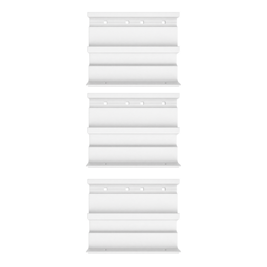 ECTIVE 3in1-Adapter für Thule & Fiamma Wandhalterungen 3 Stück für 3,5 x 2 Meter Markise Weiß