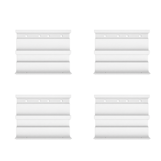 ECTIVE 3in1-Adapter für Thule & Fiamma Wandhalterungen 4 Stück für 4,0 x 2 Meter Markise Weiß